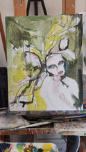 Load image into Gallery viewer, Original painting "Celestial Ecosystems", oil on canvas, 16" x 20"