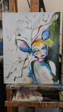 Load image into Gallery viewer, Original painting "Celestial Ecosystems", oil on canvas, 16" x 20"