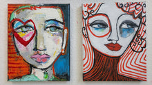 Load image into Gallery viewer, Original painting "Mrs. Los Angeles" oil on canvas, 8" x 10"