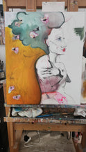 Load image into Gallery viewer, Original painting "Sacred Road Map", oil on canvas, 20" x 24"