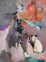 Load image into Gallery viewer, Original painting "The Image of Ourselves" oil on birch, 12" x 16"