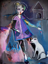 Load image into Gallery viewer, Original painting "The Image of Ourselves" oil on birch, 12" x 16"