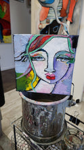 Load image into Gallery viewer, Original painting "Balancing The Momentum", oil on canvas, 6" x 6"