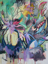Load image into Gallery viewer, Original painting "Welcoming Expanded Consciousness", mixed media on canvas, 30" x 40"