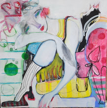 Load image into Gallery viewer, Original Painting, "Sacred Ordinariness", mixed media on canvas, 16" x 16"