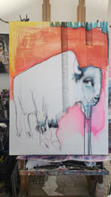 Load image into Gallery viewer, Original painting "Ghost Rider, oil on canvas, 30" x 40"