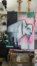 Load image into Gallery viewer, Original painting "Ghost Rider, oil on canvas, 30" x 40"