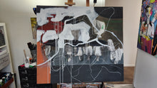 Load image into Gallery viewer, Original painting "A White Buffalo in the Dragoons" mixed media on canvas, 46" x 52