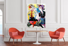 Load image into Gallery viewer, Original painting "Ecrasez L'infame", oil on canvas, 30" x 40"