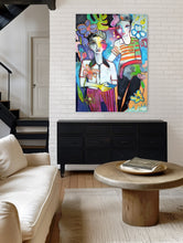 Load image into Gallery viewer, Original painting "Cloud Petals and Atmospheric Love Letters", oil on canvas, 30" x 40"