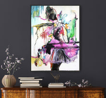 Load image into Gallery viewer, Original painting "Cultivating Joy", mixed media on canvas, 30" x 40"