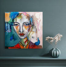 Load image into Gallery viewer, Original painting "Prince or Pauper", oil on canvas, 24" x 24"