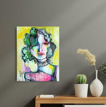 Load image into Gallery viewer, Original painting "Lawn Punk", oil on canvas, 22" x 28"