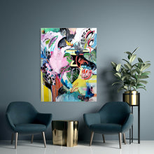 Load image into Gallery viewer, Original painting "Welcoming Expanded Consciousness", mixed media on canvas, 30" x 40"