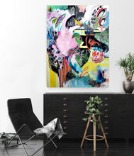 Load image into Gallery viewer, Original painting "Welcoming Expanded Consciousness", mixed media on canvas, 30" x 40"