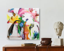 Load image into Gallery viewer, Original painting "Regulating The Flow", mixed media on canvas, 20" x 20"