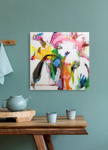 Load image into Gallery viewer, Original painting "Regulating The Flow", mixed media on canvas, 20" x 20"