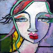 Load image into Gallery viewer, Original painting "Balancing The Momentum", oil on canvas, 6" x 6"