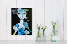 Load image into Gallery viewer, Original painting "The Day I Impersonated A Cloud" oil on canvas, 9" x 12"