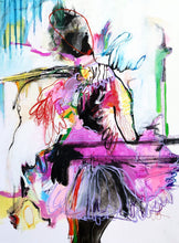 Load image into Gallery viewer, Original painting "Cultivating Joy", mixed media on canvas, 30" x 40"