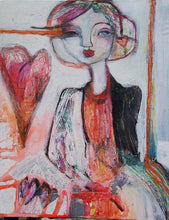 Load image into Gallery viewer, Original painting "Dream Big" oil on Birch, 8" x 10"