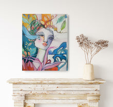 Load image into Gallery viewer, Original painting "Hunter of Mysteries", oil on canvas, 16" x 20"