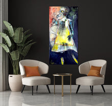 Load image into Gallery viewer, Original Painting, "Igniting Water", oil on canvas, 24" x 48"