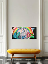 Load image into Gallery viewer, Original painting "Kindness Radiates, oil on canvas, 24" x 12"