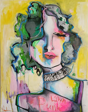 Load image into Gallery viewer, Original painting "Lawn Punk", oil on canvas, 22" x 28"