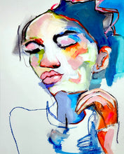 Load image into Gallery viewer, Original painting "Rising Crowns" oil on birch panel, 8" x 10"