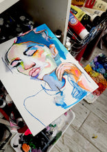 Load image into Gallery viewer, Original painting "Rising Crowns" oil on birch panel, 8" x 10"