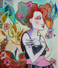 Load image into Gallery viewer, Original painting "Sacred Road Map", oil on canvas, 20" x 24"