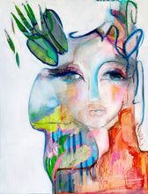 Load image into Gallery viewer, Original painting "Seeking To Be Born", oil on canvas, 14" x 18"