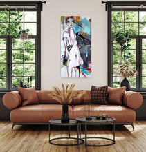 Load image into Gallery viewer, Original painting "Shape Shifter", oil on canvas, 24" x 48"