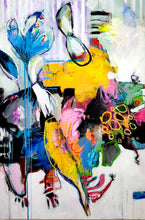 Load image into Gallery viewer, Original painting "Sidecar in Paris", oil on canvas, 24" x 36"