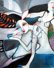 Load image into Gallery viewer, Original painting "Sonic Prayers", oil on canvas, 24" x 30"