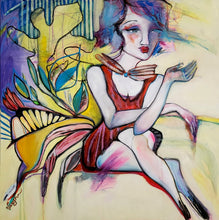 Load image into Gallery viewer, Original painting "Tell Every Place I am Dreaming Of", oil on canvas, 24" x 24"