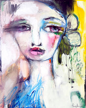 Load image into Gallery viewer, Original painting "Transmission Received" oil on birch panel, 8" x 10"