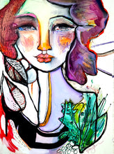 Load image into Gallery viewer, Original painting "Vestibule" oil on birch panel, 9" x 12"