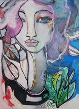 Load image into Gallery viewer, Original painting "Vestibule" oil on birch panel, 9" x 12"