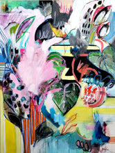 Load image into Gallery viewer, Original painting "Welcoming Expanded Consciousness", mixed media on canvas, 30" x 40"