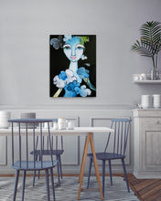 Load image into Gallery viewer, Original painting "The Day I Impersonated A Cloud" oil on canvas, 9" x 12"