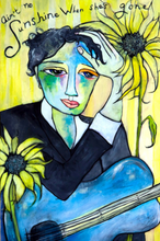 Load image into Gallery viewer, Printed Art Card, "Ain't No Sunshine", 4"x 6" x 1.0 mm thick substrate paper, Collectible, Frameable