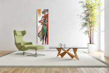 Load image into Gallery viewer, Original painting "Elevating The Platform", oil on canvas, 12" x 36"