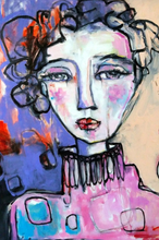 Load image into Gallery viewer, Printed Art Card, "Coming Forward", 4"x 6" x 1.0 mm thick substrate paper, Collectible, Frameable