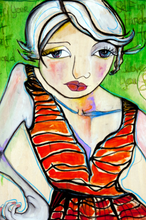 Load image into Gallery viewer, Printed Art Card, "Courage", 4"x 6" 1.0 mm thick substrate paper, Collectible, Frameable