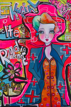 Load image into Gallery viewer, Printed Art Card, "Derailing The Carriage", 4"x 6" x 1.0 mm thick substrate paper, Collectible, Frameable