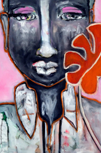 Load image into Gallery viewer, Printed Art Card, "Dreaming of Gauguin", 4"x 6" x 1.0 mm thick substrate paper, Collectible, Frameable