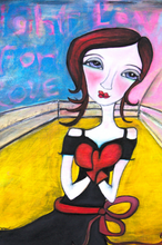 Load image into Gallery viewer, Printed Art Card, "Fight For Love", 4"x 6" x 1.0 mm thick substrate paper, Collectible, Frameable