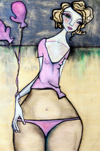 Load image into Gallery viewer, Printed Art Card, "Standing Up For Love", 4"x 6" x 1.0 mm thick substrate paper, Collectible, Frameable